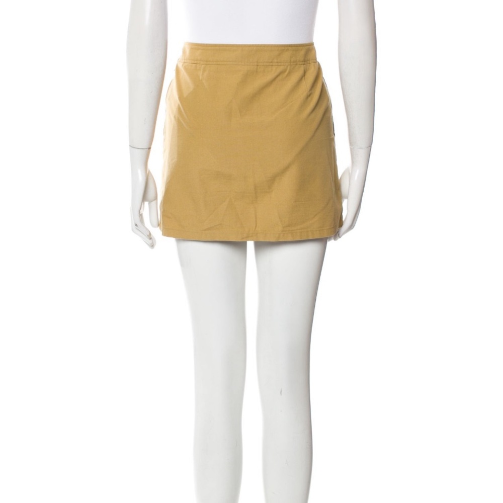 NWOT A.P.C. Mustard/ Tan Mini Skirt, size Small - Picture 4 of 6